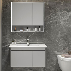ΣΕΤ ΕΠΙΠΛΟΥ YVONNE PLYWOOD 80cm χρ.GREY 9SYVON080GR