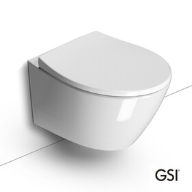 Λεκάνη Κρεμαστή Modo/52 Swirlflush με κάλυμμα Soft Close MS98C, GSI White